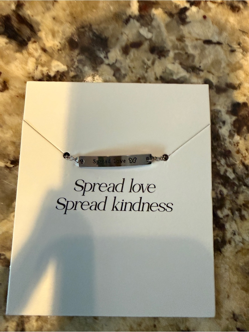 Spread Love Silver Bar Bracelet - Inspirational Women’s Jewelry